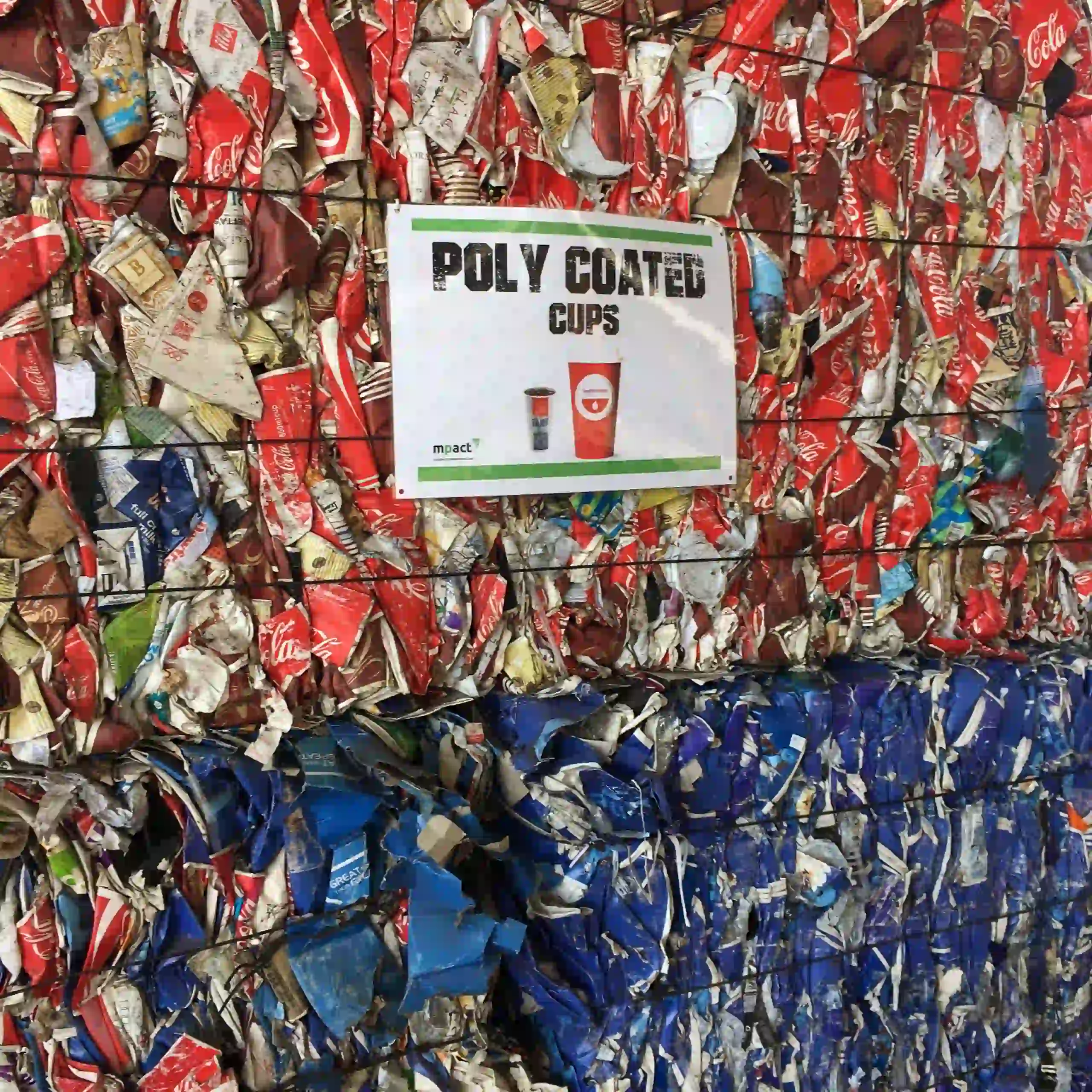 Compressed Poly Coated Cups for Recycling Compressed Poly Coated Cups for Recycling