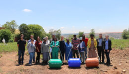 Community garden representatives receive Hippo Water Rollers