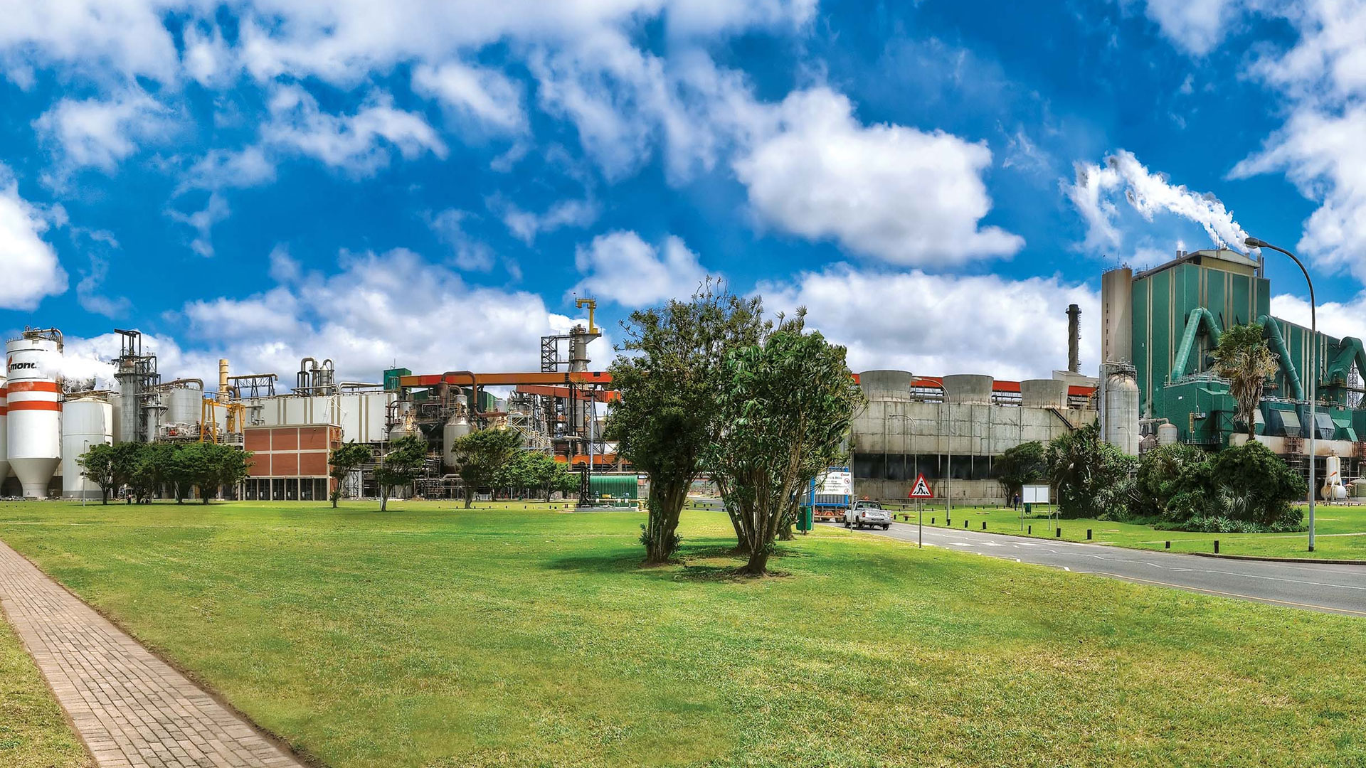 Richards bay paper mill in South Africa
