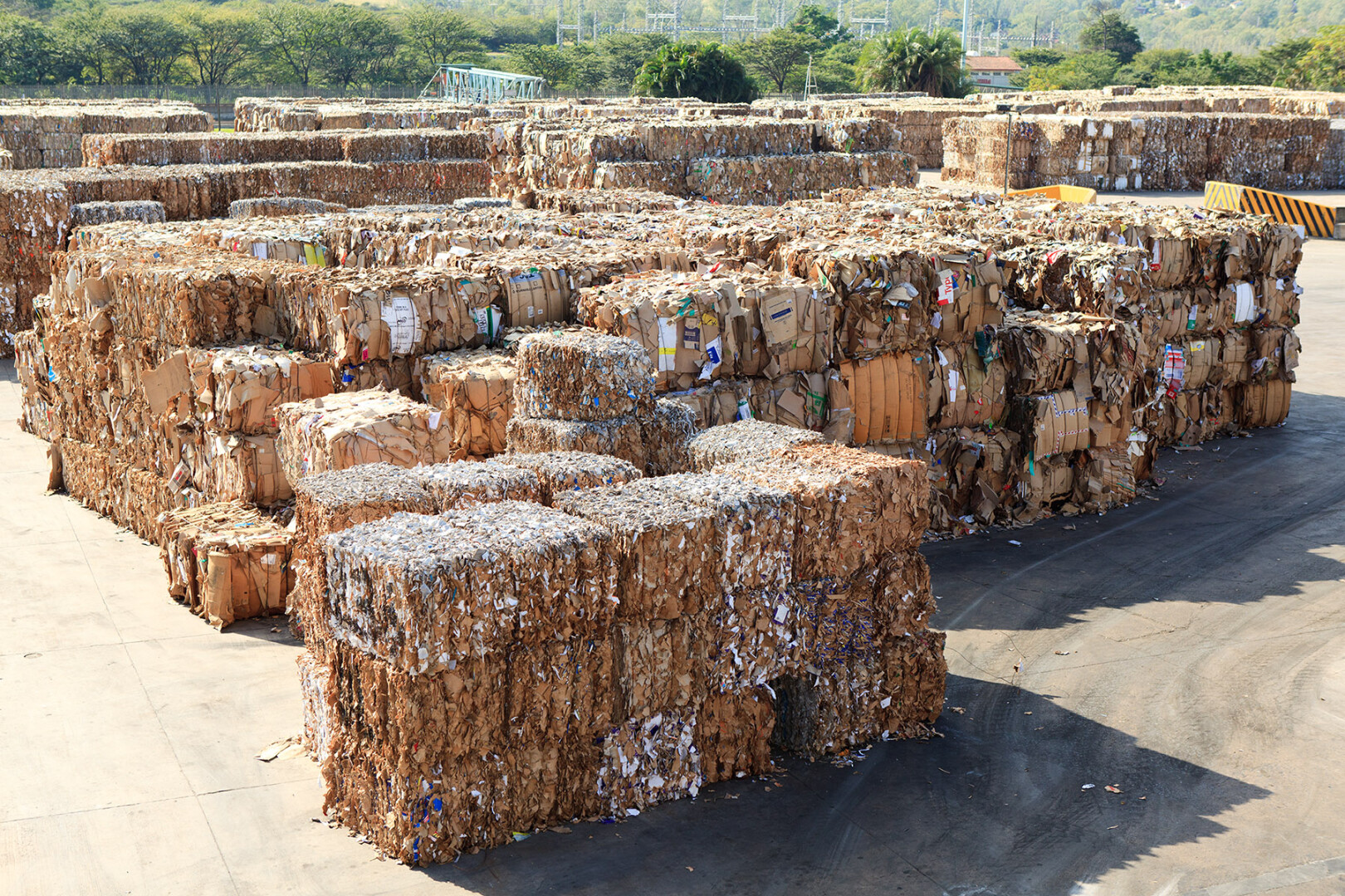 Bales of recovered paper - Credit Sappi