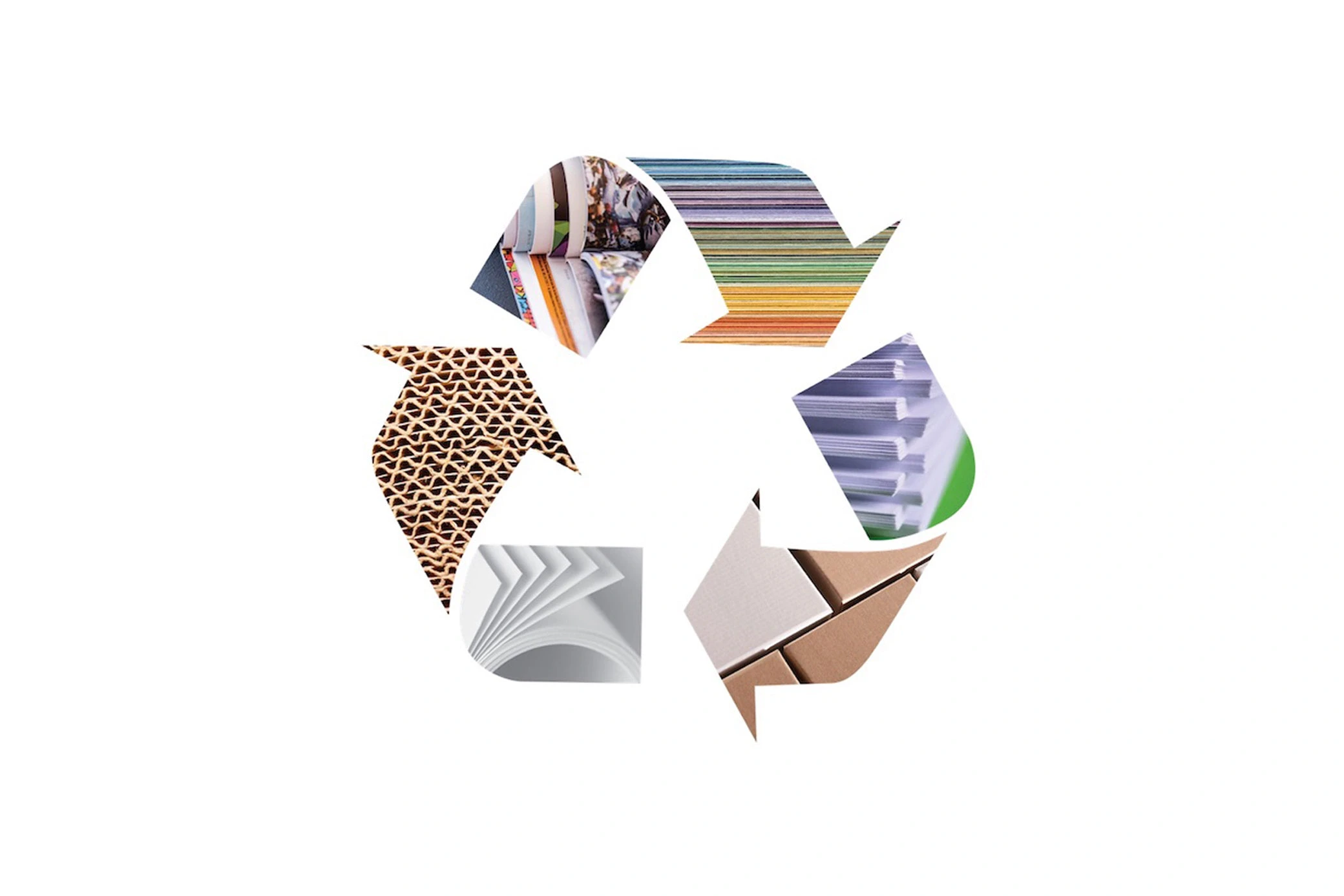 Recycled Paper Materials Symbol
