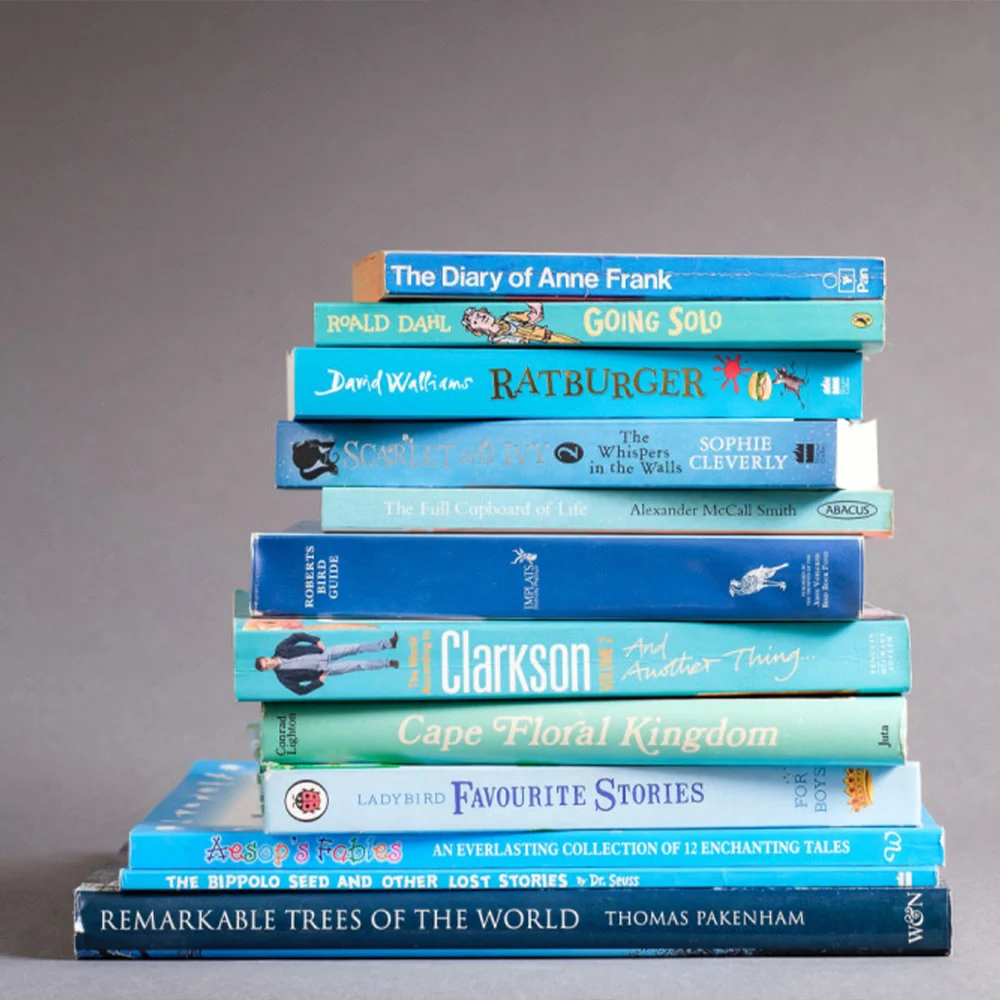 Stack of Blue-Hued Books Stack of Blue-Hued Books