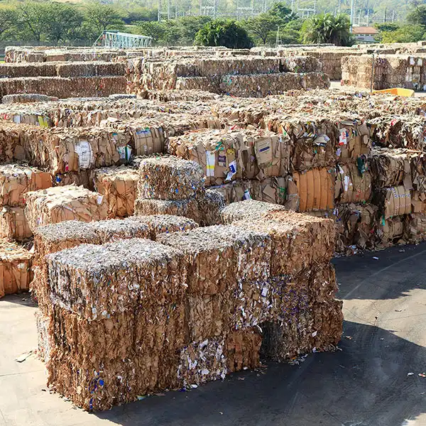 baled paper stacks baled paper stacks
