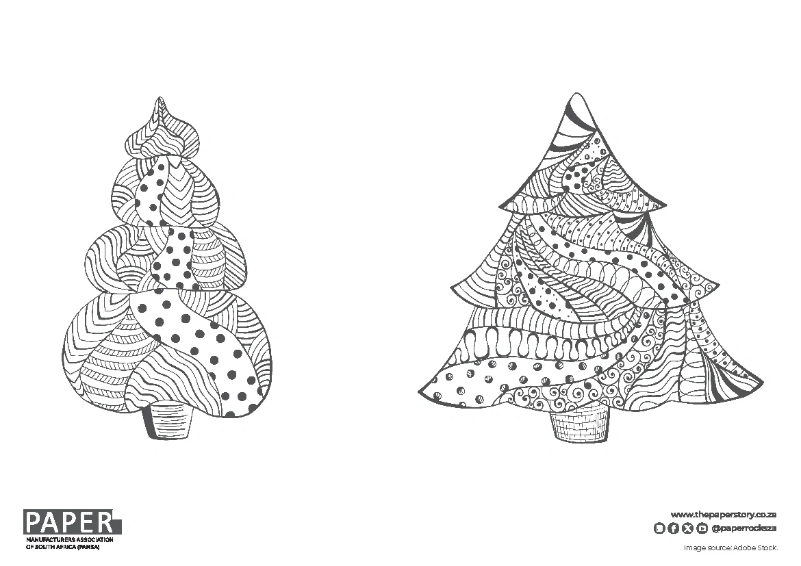 Decorative Christmas Tree Coloring Page