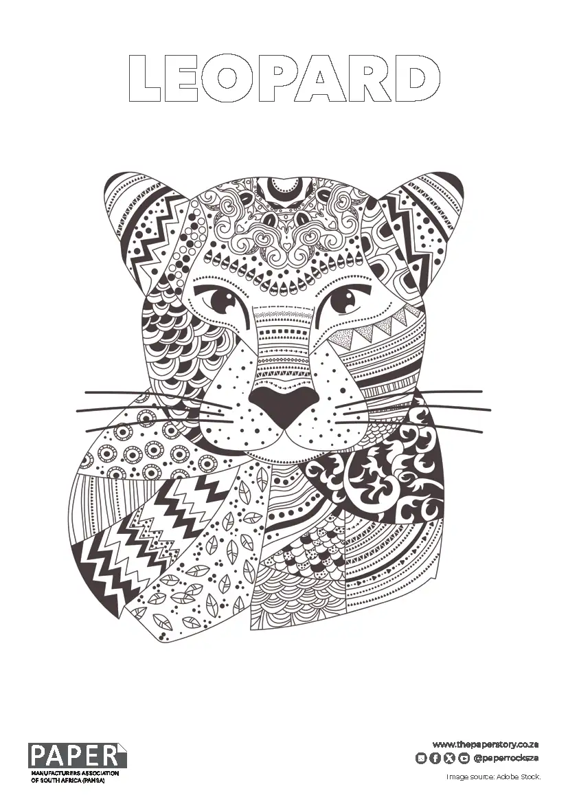 Leopard Coloring Page