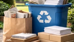 Paper and Cardboard Recycling Bin