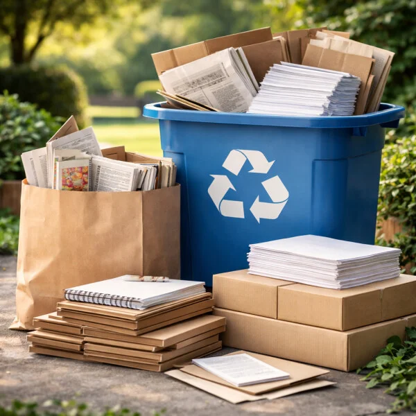 Paper and Cardboard Recycling Bin
