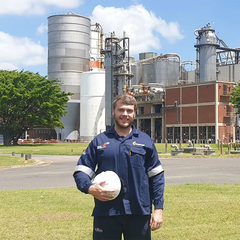 Industrial Plant Worker Portrait