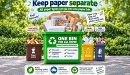 keep paper separate recycling guide